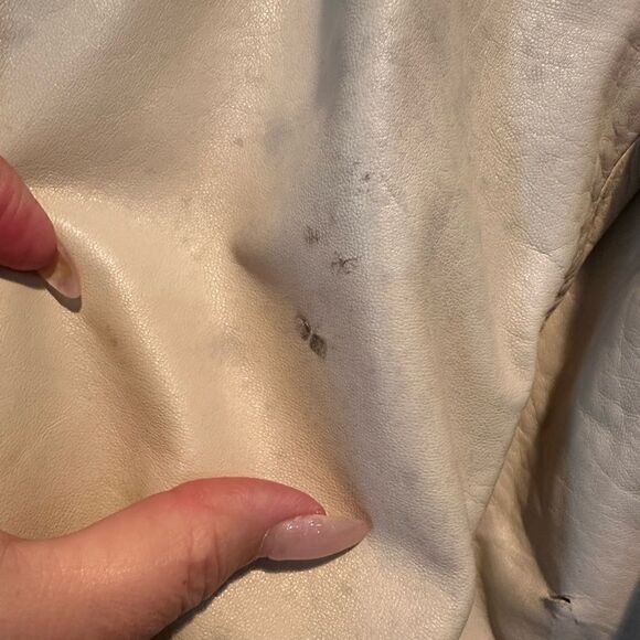 Vericci Leather Jacket Cream - Picture 10 of 12